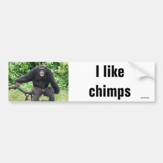 Autocollant De Voiture Chimpanzé en Afrique