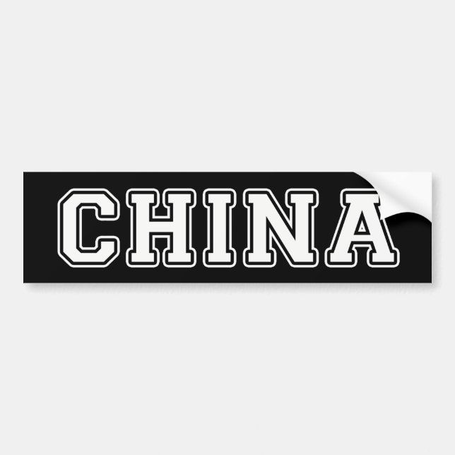 Autocollant De Voiture Chine (Devant)