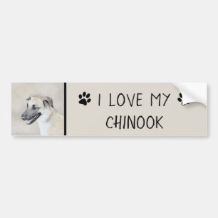 Autocollant De Voiture Chinook (Helicopter Ears) Painting - Dog Art