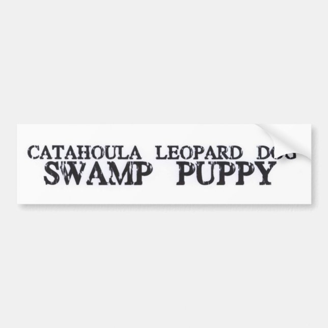 Autocollant De Voiture Chiot de marais de Catahoula (Devant)