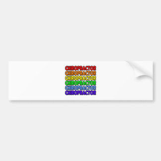 Autocollant De Voiture Chiropracteur arc-en-ciel