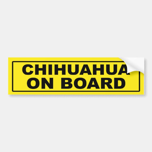 Autocollant De Voiture Chiwawa à bord (Devant)