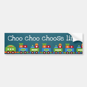 Autocollant De Voiture Choo choo choisissez la vie !