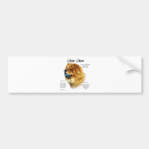 Autocollant De Voiture Chow Chow History Design