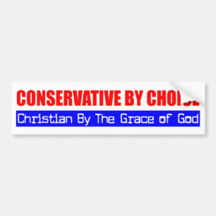 Autocollant De Voiture Chrétien conservateur