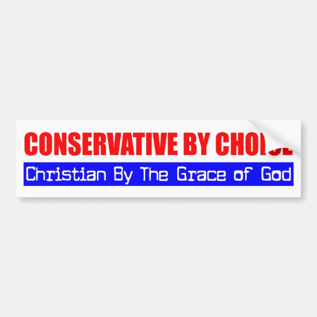 Autocollant De Voiture Chrétien conservateur (Devant)