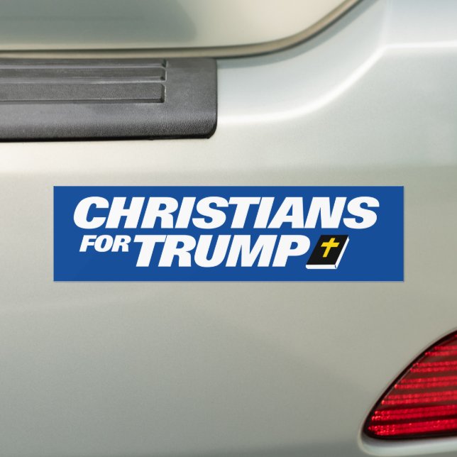 Autocollant De Voiture Chrétiens pour Trump 2024 (En voiture)