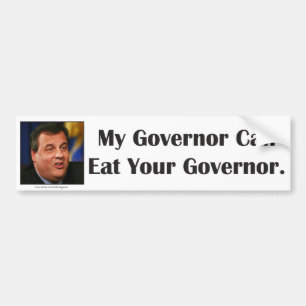 Autocollant De Voiture Chris Christie peut manger votre gouverneur