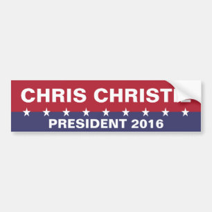Autocollant De Voiture CHRIS CHRISTIE pour le président 2016