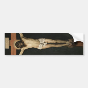Autocollant De Voiture Christ crucifié sur la Croix (foi) (Vélasquez)