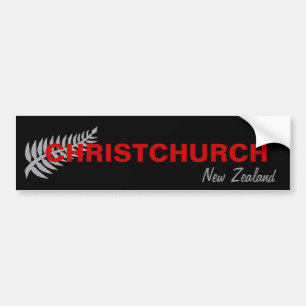 AUTOCOLLANT DE VOITURE CHRISTCHURCH, NOUVELLE ZÉLANDE