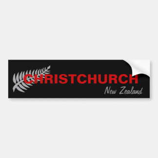 AUTOCOLLANT DE VOITURE CHRISTCHURCH, NOUVELLE ZÉLANDE