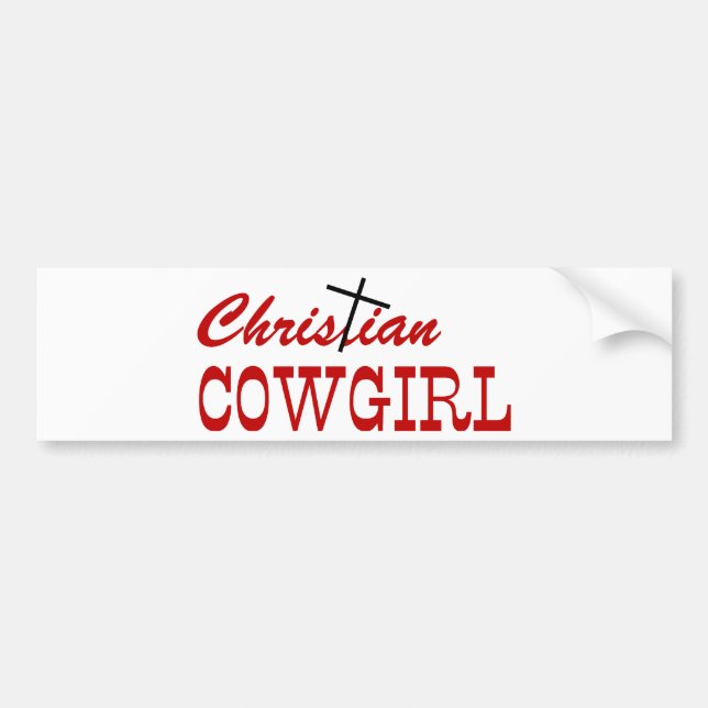 Autocollant De Voiture Christian Cowgirl (Devant)
