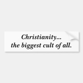 Autocollant De Voiture Christianisme… le plus grand culte de tous