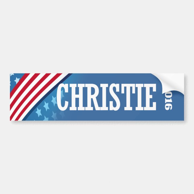 AUTOCOLLANT DE VOITURE CHRISTIE 2016 (Devant)