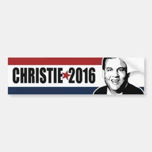 Autocollant De Voiture Christie 2016 pare-chocs blancs d'étoile et bleus