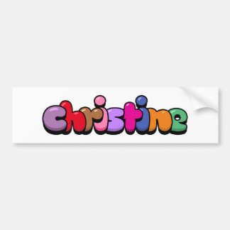 Autocollant De Voiture Christine