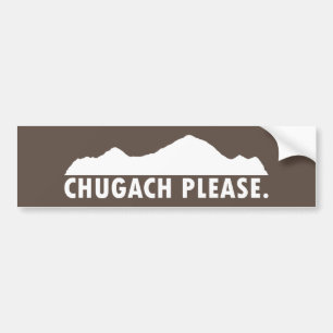 Autocollant De Voiture Chugach s'il vous plaît