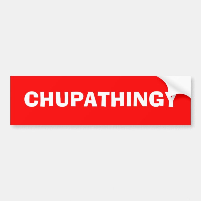 AUTOCOLLANT DE VOITURE CHUPATHINGY (Devant)