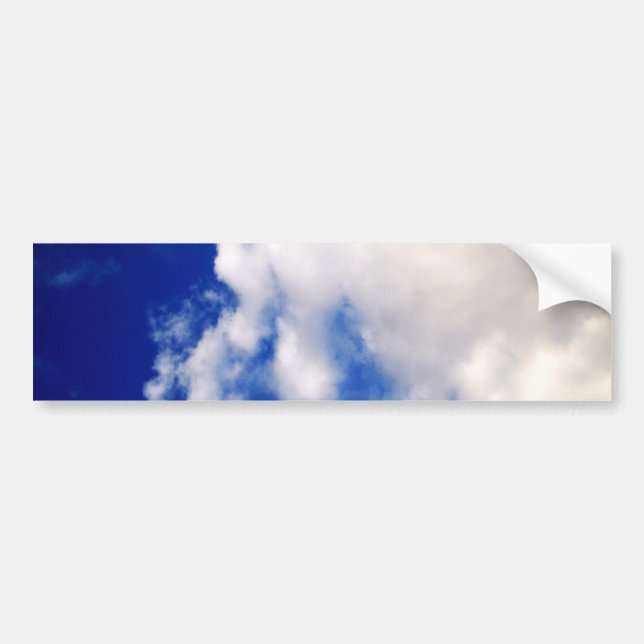 Autocollant De Voiture Ciel bleu et nuages (Devant)