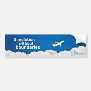 Autocollant De Voiture ciel de papier 1 de simMarket