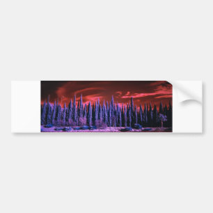 Autocollant De Voiture ciel d'hiver violet