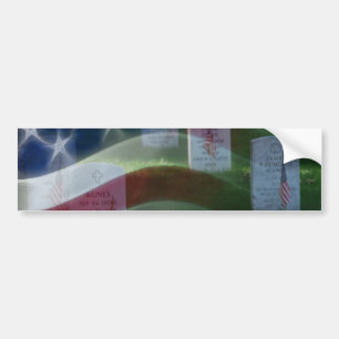 Autocollant De Voiture Cimetière national d'Arlington, drapeau américain
