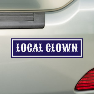 Autocollant De Voiture Cirque Esthétique Drôle Bizarrerie Clown Local
