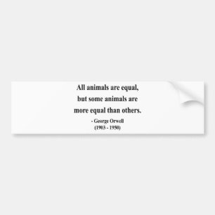 Autocollant De Voiture Citation 3a de George Orwell