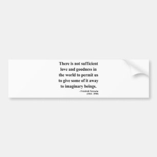Autocollant De Voiture Citation 7a de Nietzsche
