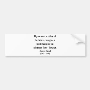 Autocollant De Voiture Citation 9a de George Orwell