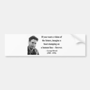 Autocollant De Voiture Citation 9b de George Orwell