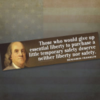 Citation de Ben Franklin sur la liberté et la sécu