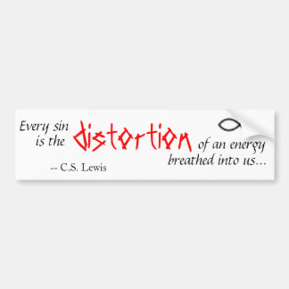 Autocollant De Voiture Citation de C.S. Lewis