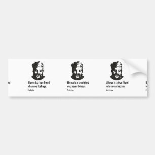 Autocollant De Voiture Citation De Confucius