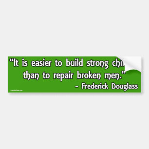 Autocollant De Voiture Citation de Frederick Douglass sur des enfants et