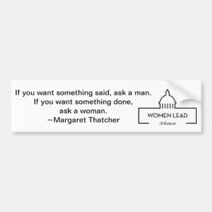 Autocollant De Voiture Citation de Margaret Thatcher
