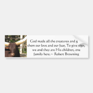 Autocollant De Voiture Citation de Robert Browning au sujet des droits