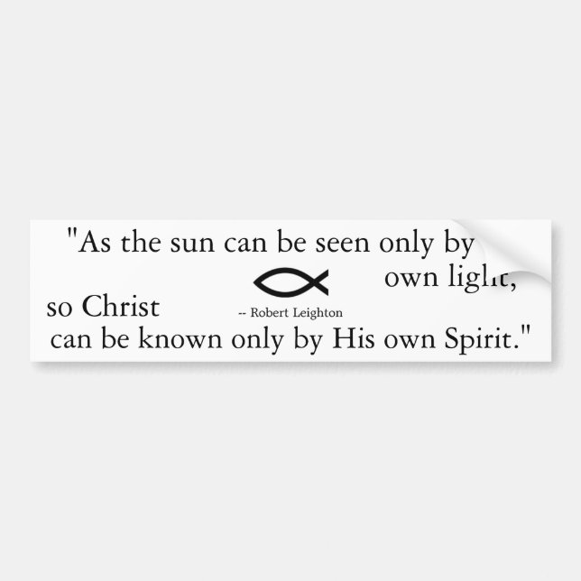 Autocollant De Voiture Citation de Robert Leighton (Devant)