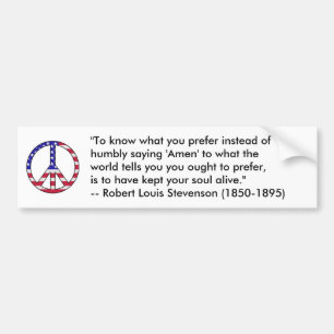 Autocollant De Voiture Citation de Robert Louis Stevenson