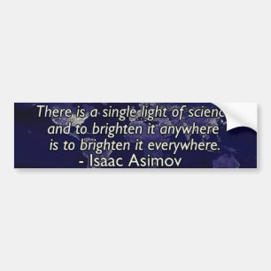 Autocollant De Voiture Citation d'Isaac Asimov