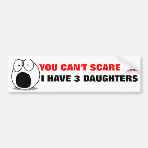 Autocollant De Voiture Citation drôle de Parenting, J'AI 3 FILLES
