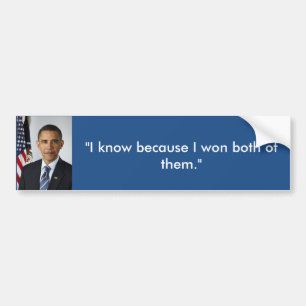 Autocollant De Voiture Citation du président Obama sur l'état de l'Union