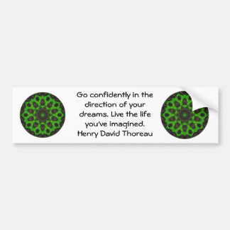 Autocollant De Voiture Citation du rêve motivationnel Henry David Thoreau