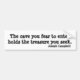 Autocollant De Voiture Citation inspirée de Joseph Campbell de caverne