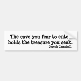 Autocollant De Voiture Citation inspirée de Joseph Campbell de caverne