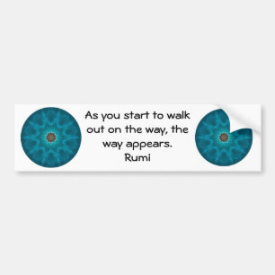 Autocollant De Voiture Citation inspirée de Rumi Parler de foi