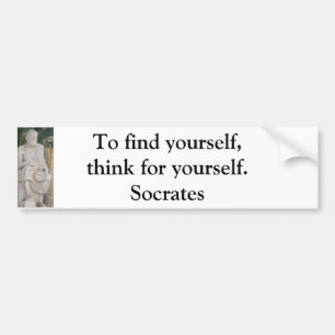 Autocollant De Voiture Citation inspirée de Socrates