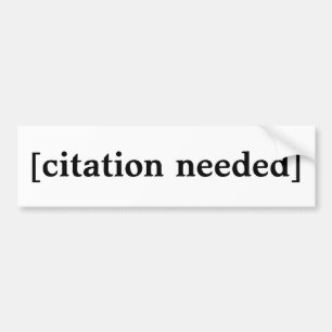 Autocollant De Voiture Citation requise