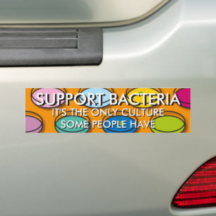 AUTOCOLLANT DE VOITURE CITATION SCIENTIFIQUE AMUSANTE SUR LES BACTÉRIES D